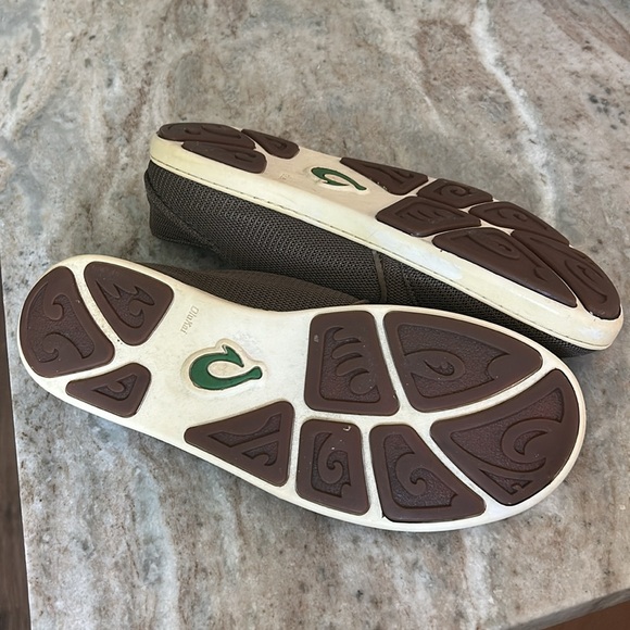 Olukai Mens Shoes slip on brown size 9M - Picture 10 of 12